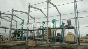 烏茲別克斯坦300噸棉籽預榨、浸出生產線安裝現場